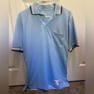 Baby blue honigs umpire shirt
